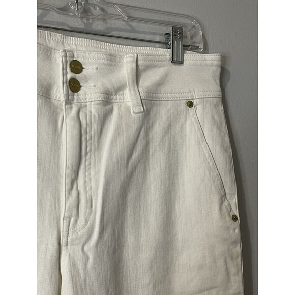 J.CREW Slim-wide Jean with Stacked Buttons Size 31 White NEW Modern Casual CH887 - Picture 5 of 14